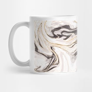 Pastel marble - white taupe Mug